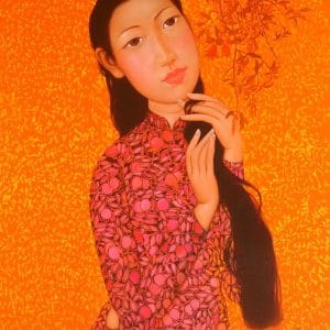 Chùm hoa lựu và màu nắng mật